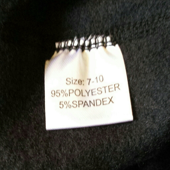 NWT Keds Girls Black Fleece Footless Tights M 7-10 Yrs - Picture 5 of 7